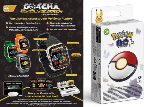 GO-TCHA GOTCHA Evolve Pro + & Pokemon GO Plus +